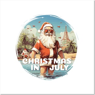 Christmas in july Posters and Art